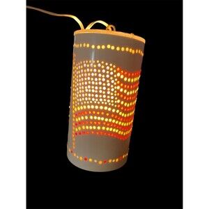 American Flag Vintage Resin Beads Lawnware Style Swag Light